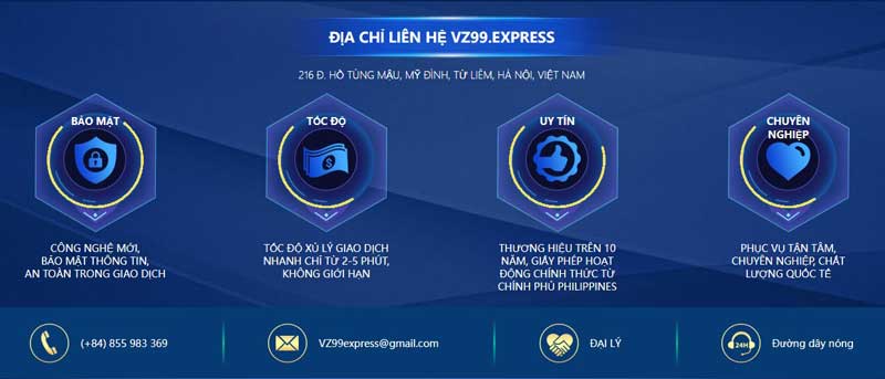 Địa chỉ liên hệ VZ99